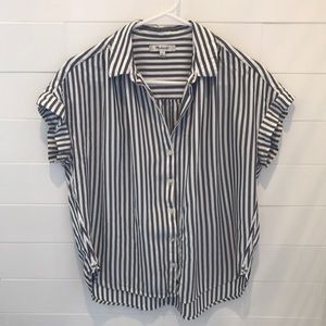 Madewell Blue/Slate Striped Shirt. Size S.
